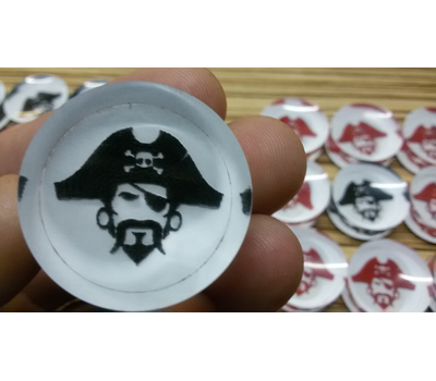 Фишки для нард из оргстекла "Пираты"